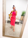 Ivy Halter Tank (Fuchsia)