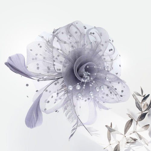 Paddock Suite Fascinator (Grey)