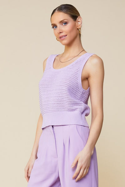 Total Confidence Knit Top (Lilac)