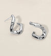 Kennedy Mini Hoop Earrings (Silver)