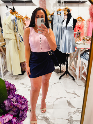 One Sweet Thing Ribbed Top (Lilac)