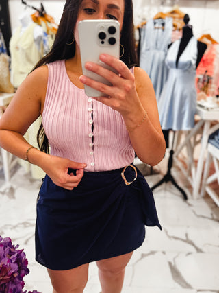 One Sweet Thing Ribbed Top (Lilac)