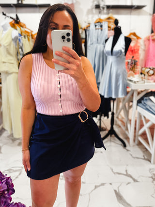One Sweet Thing Ribbed Top (Lilac)