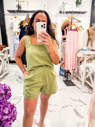 Zest for Style Linen Set (Lime)