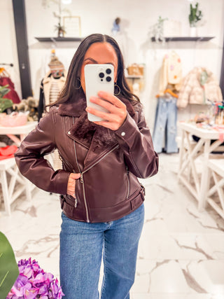 Crush Season Moto Jacket (Wine)