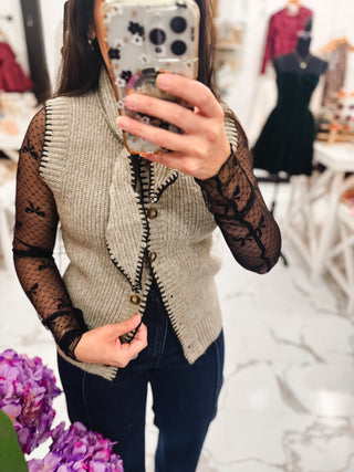 Knot Your Average Sweater Vest (Oatmeal)