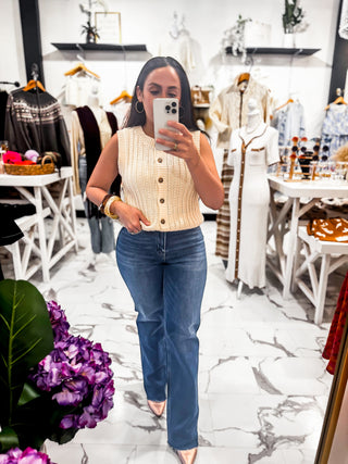 Better Than Basics Knit Vest (Oatmeal)