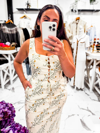 Charming Magnolia Floral Set (Cream)