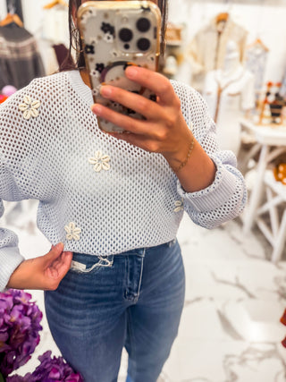 Little Things Knit Sweater (Sky Blue)