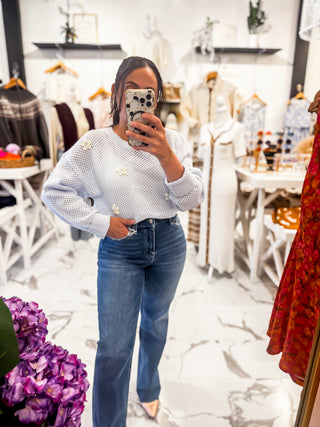 Little Things Knit Sweater (Sky Blue)