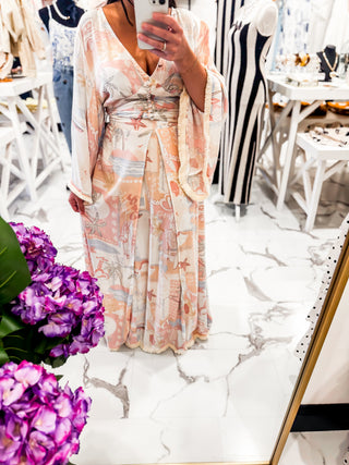 Send Me a Postcard Maxi Skirt (Multi)