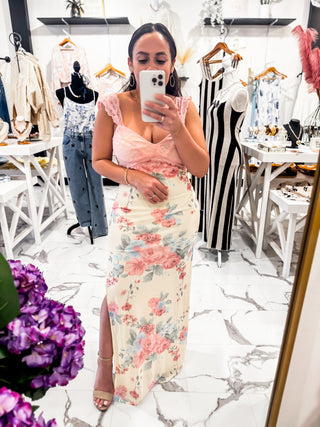 The Forever Favorite Floral Maxi Dress (Yellow)