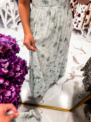 Sage This Day Ruched Midi Dress (Sage)