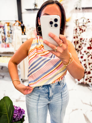 Sun Chaser Cowl Neckline Top (Multi)