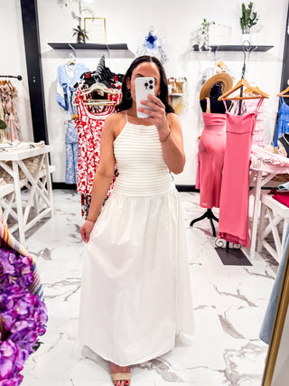 The Adelphi Moment Crochet Dress White