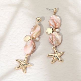 Coastal Ready Charm Earrings (Pink)