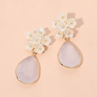 Seraphina Teardrop Earrings (Opal)