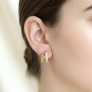 Jenna Hoop Earrings (Gold)
