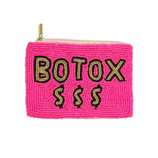Botox Money Beaded Coin Bag (Pink)