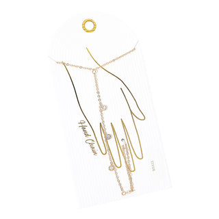 Brooklyn Stone Charm Hand Chain (Gold)