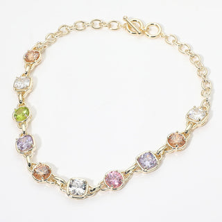 Molly Stone Toggle Necklace (Gold)