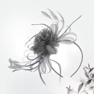 Easy Goer Fascinator (Grey)
