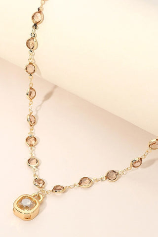 Betty Stone Necklace (Gold)