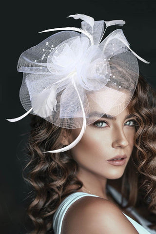 Hit Show Fascinator (White)