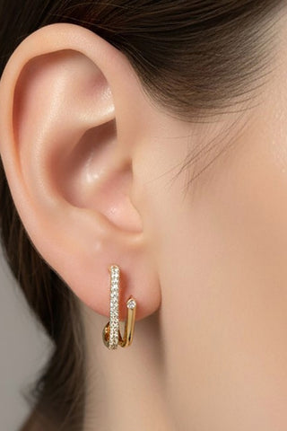 Genevieve Bar Earrings (Gold)