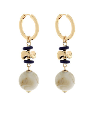 Ava Marble Drop Earrings