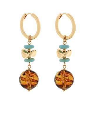 Ava Marble Drop Earrings