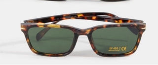 Solana Metallic Square Sunglasses