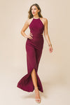 Center of Attention Jumpsuit (Maroon)
