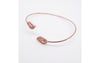 Sophia Open Leaf Bangle (Rose Gold)