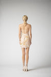 Island Life Halter Dress (Peach/Mustard)