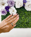 Sam Enamel Cubic Zirconia Ring (Black)